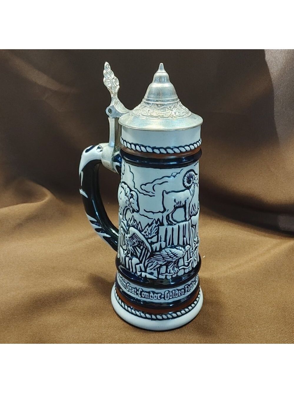 Vintage Avon Beer Stein with lid, 1976 Avon Collectible Beer Stein